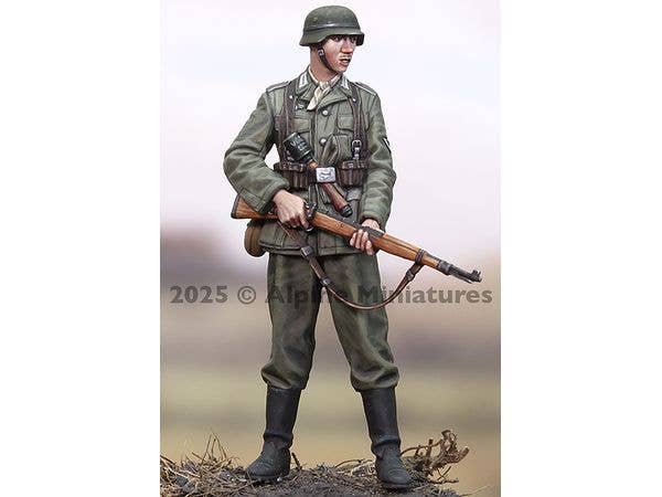 1/35 WWII ドイツ Kar98kを持つ装甲擲弾兵兵士