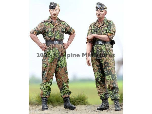 1/35 WWII ドイツ 武装親衛隊戦車兵セット (2体入)