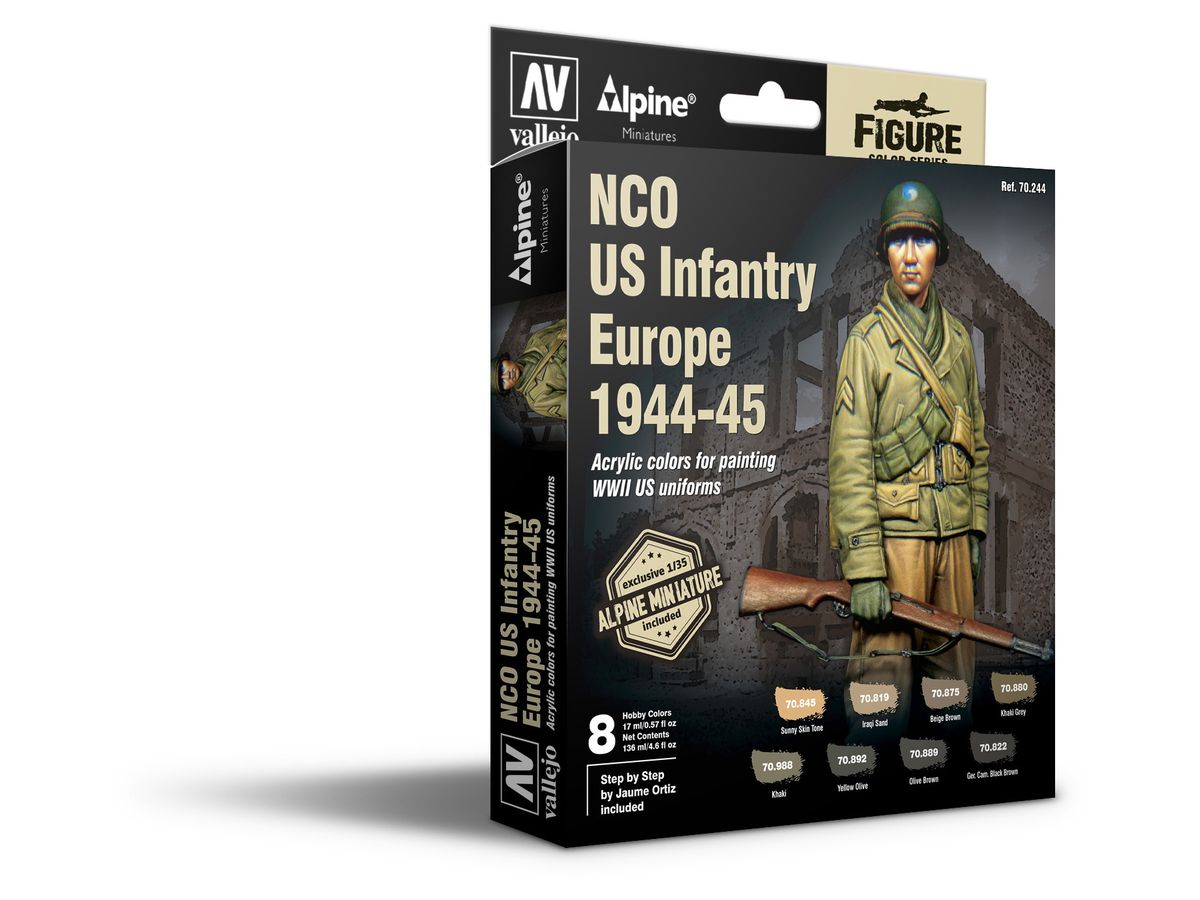 1/35 フィギュアカラーシリーズ WWII アメリカ陸軍下士官 欧州戦線 1944 - 45