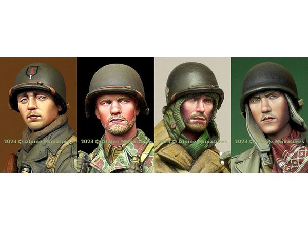 1/16 WWII 米 歩兵ヘッドセット #1
