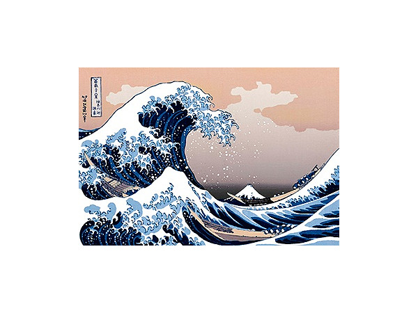 パズルの超達人EX: 世界の名画 神奈川沖浪裏 (富嶽三十六景) 1053ピース