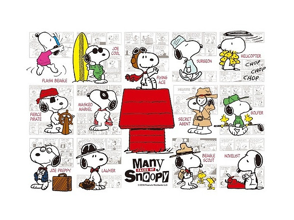 ジグソーパズル メニー フェイスズ オブ スヌーピー 300ピース (26cm x 38cm)