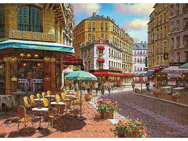 ジグソーパズル: パリのカフェ通り 500P