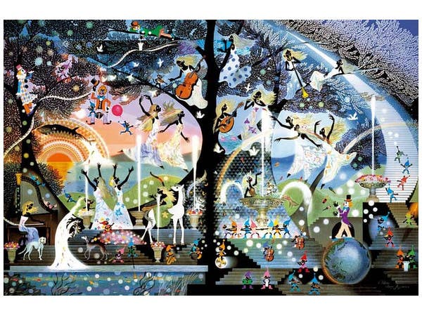 ジグソーパズル: モザイクアート 牧場のダンス 1000ピース (75 x 50cm