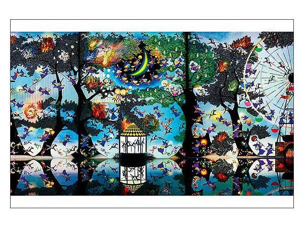 ジグソーパズル: モザイクアート 牧場のダンス 1000ピース (75 x 50cm