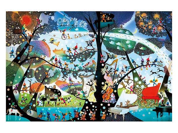 ジグソーパズル: モザイクアート 牧場のダンス 1000ピース (75 x 50cm