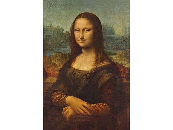 ジグソーパズル: 名画 モナリザ 1000ピース (75 x 50cm)