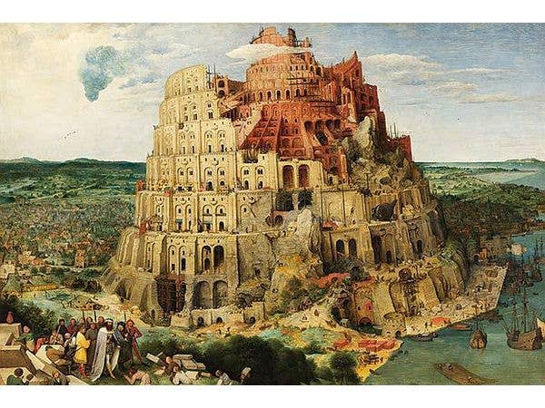 ジグソーパズル: 名画 バベルの塔 1000ピース (75 x 50cm)