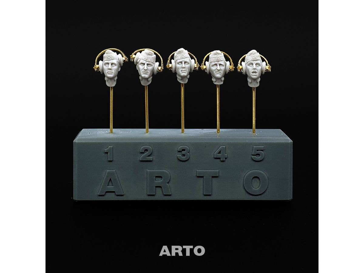 1/35 WW.II ドイツ国防軍 M38シッフェン着用頭部w/ヘッドフォン (5種セット)