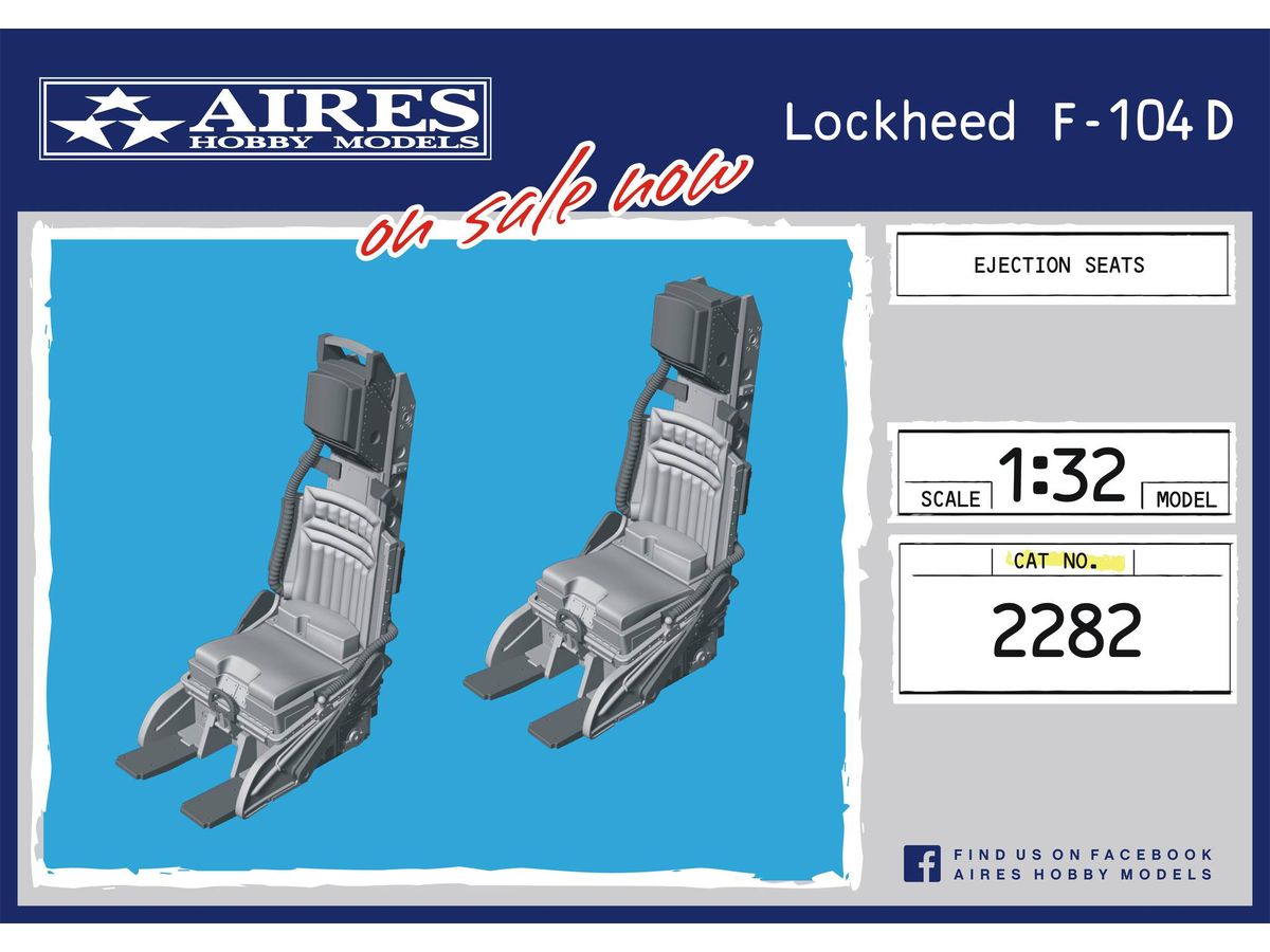 1/32 F-104D用ロッキード C-2 射出座席 (2個入)