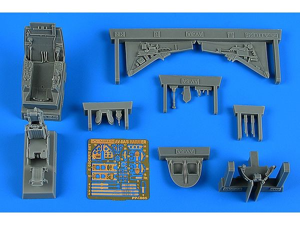 1/48 AV-8A/S ハリアー コックピットセット (キネティック用)