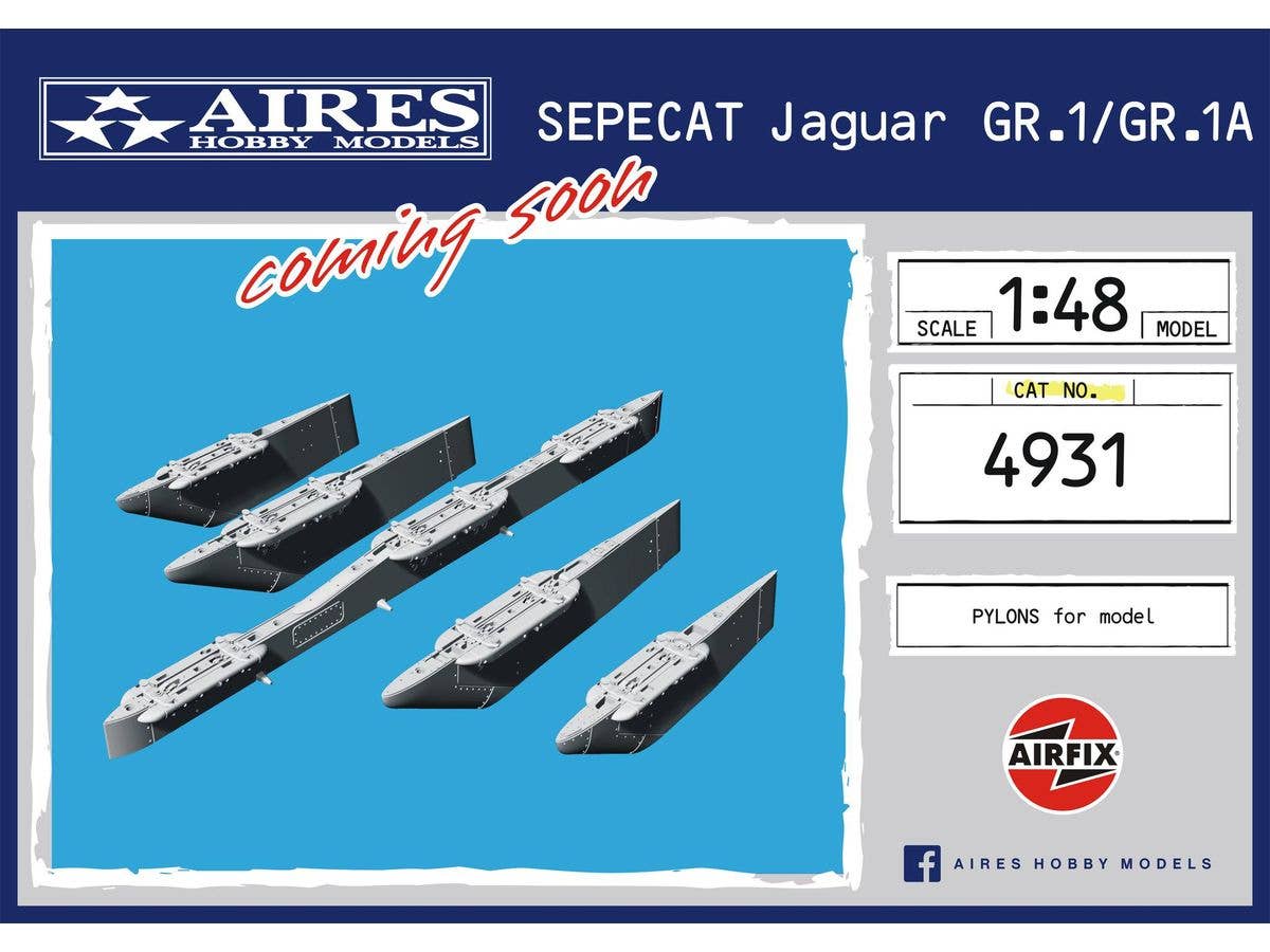 1/48 ジャギュア GR.1/GR.1A パイロンセット (エアフィックス用)