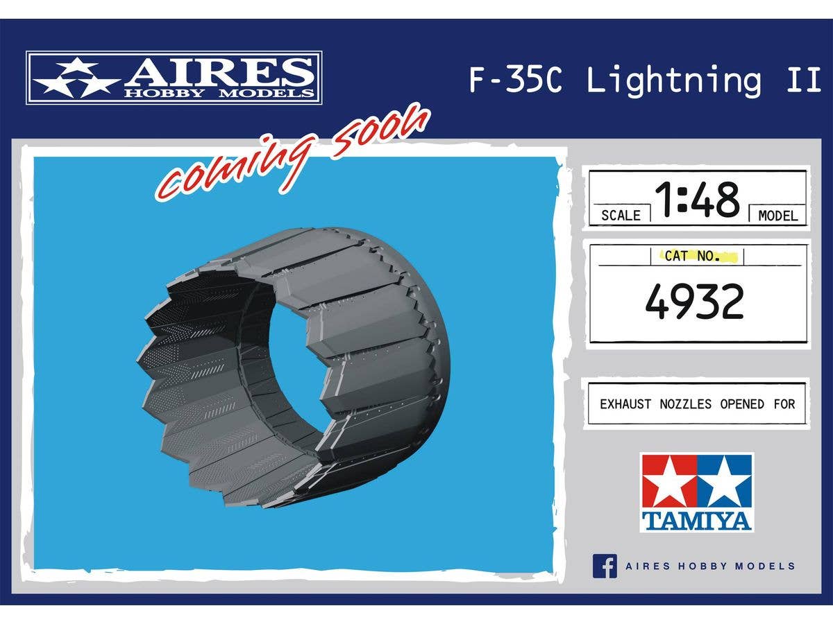 1/48 F-35C アフターバーナー (開状態) (タミヤ用)