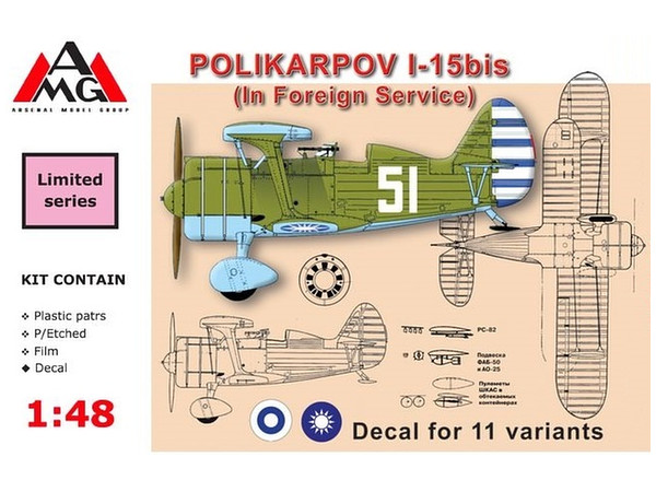1/48 ポリカルポフ I-15bis 中国・フィンランド