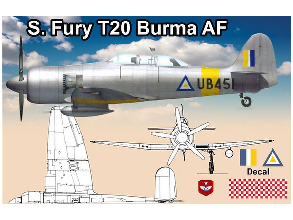 1/48 シーフュリーT.20 ビルマ空軍