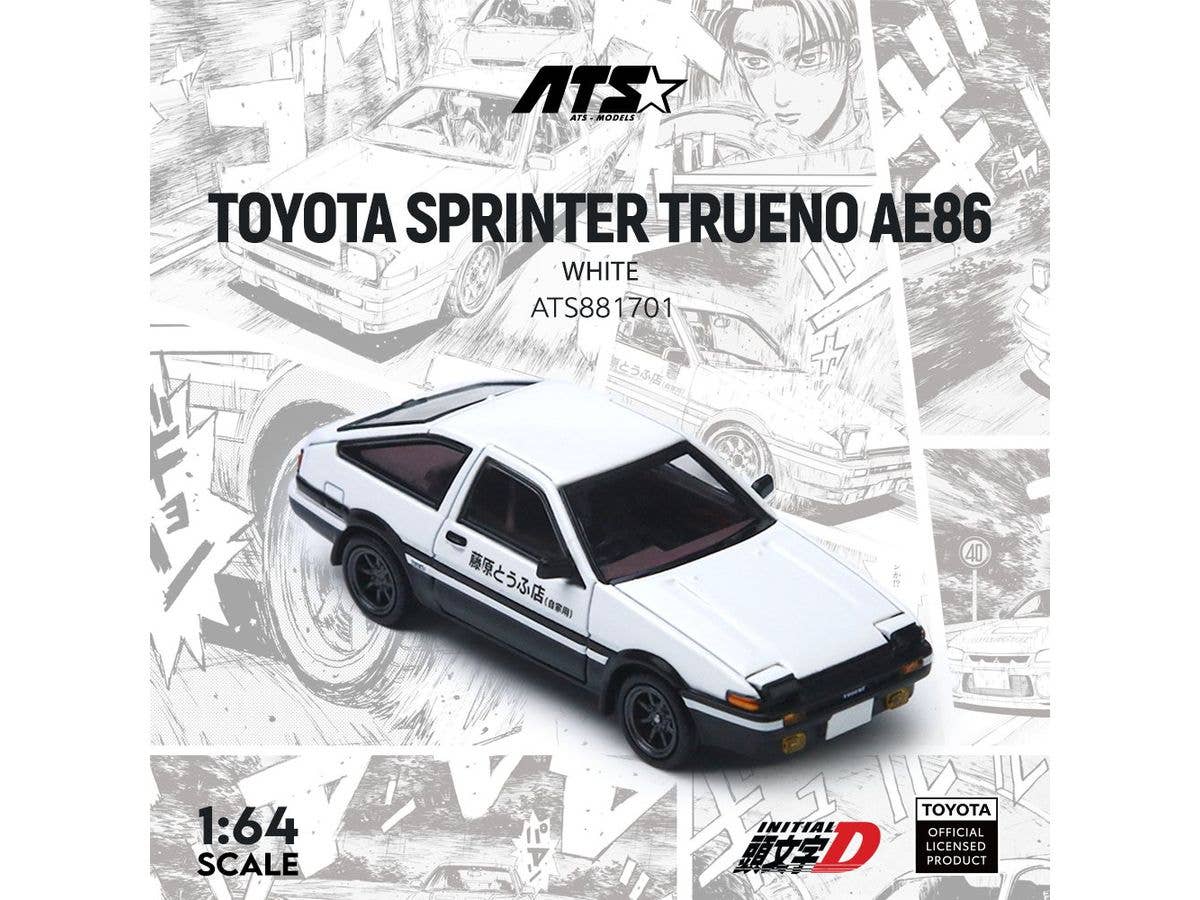 1/64 トヨタスプリンタートレノ AE86 ホワイト