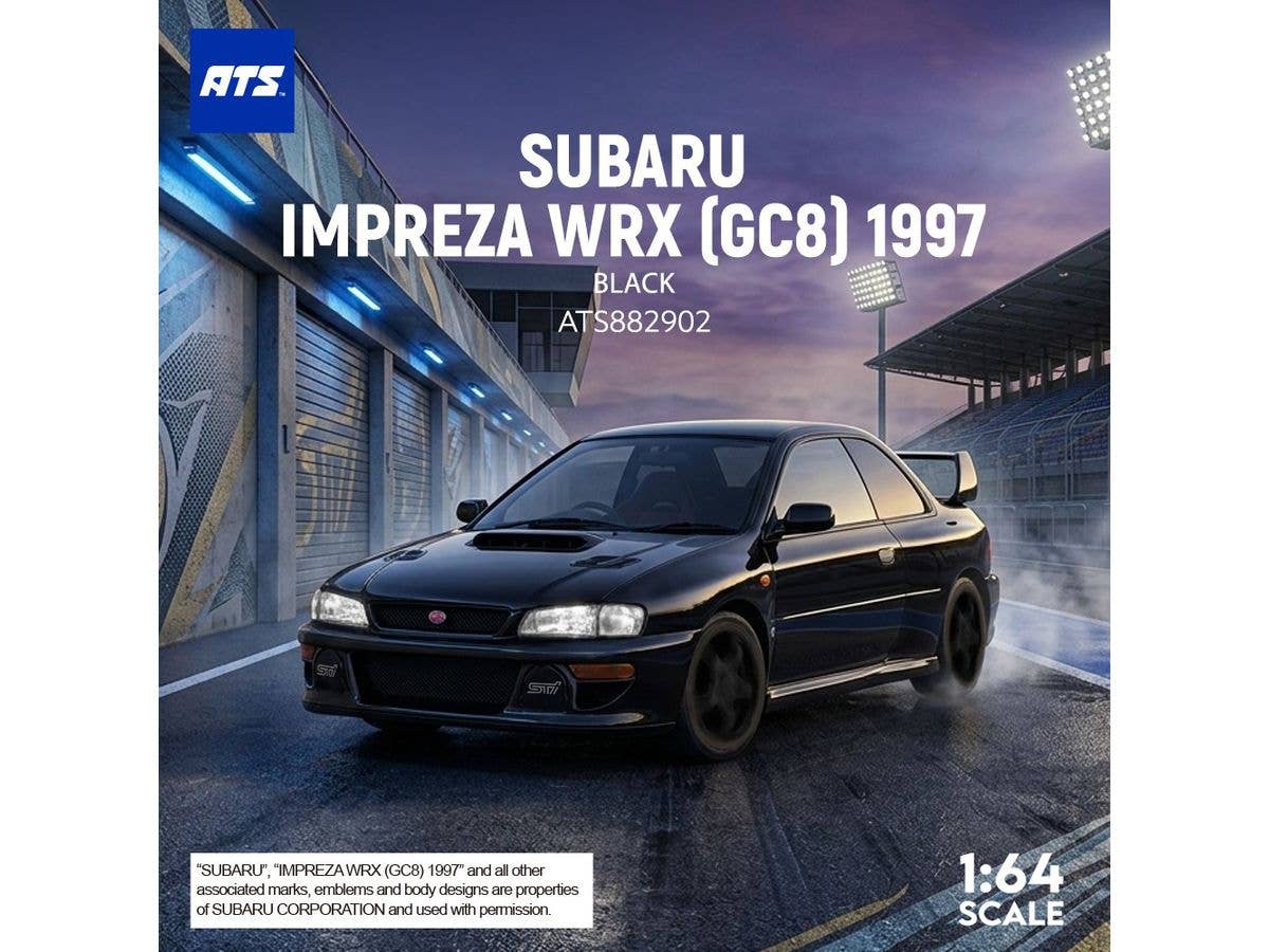 1/64 SUBARU IMPREZA WRX (GC8)1997 -ブラック