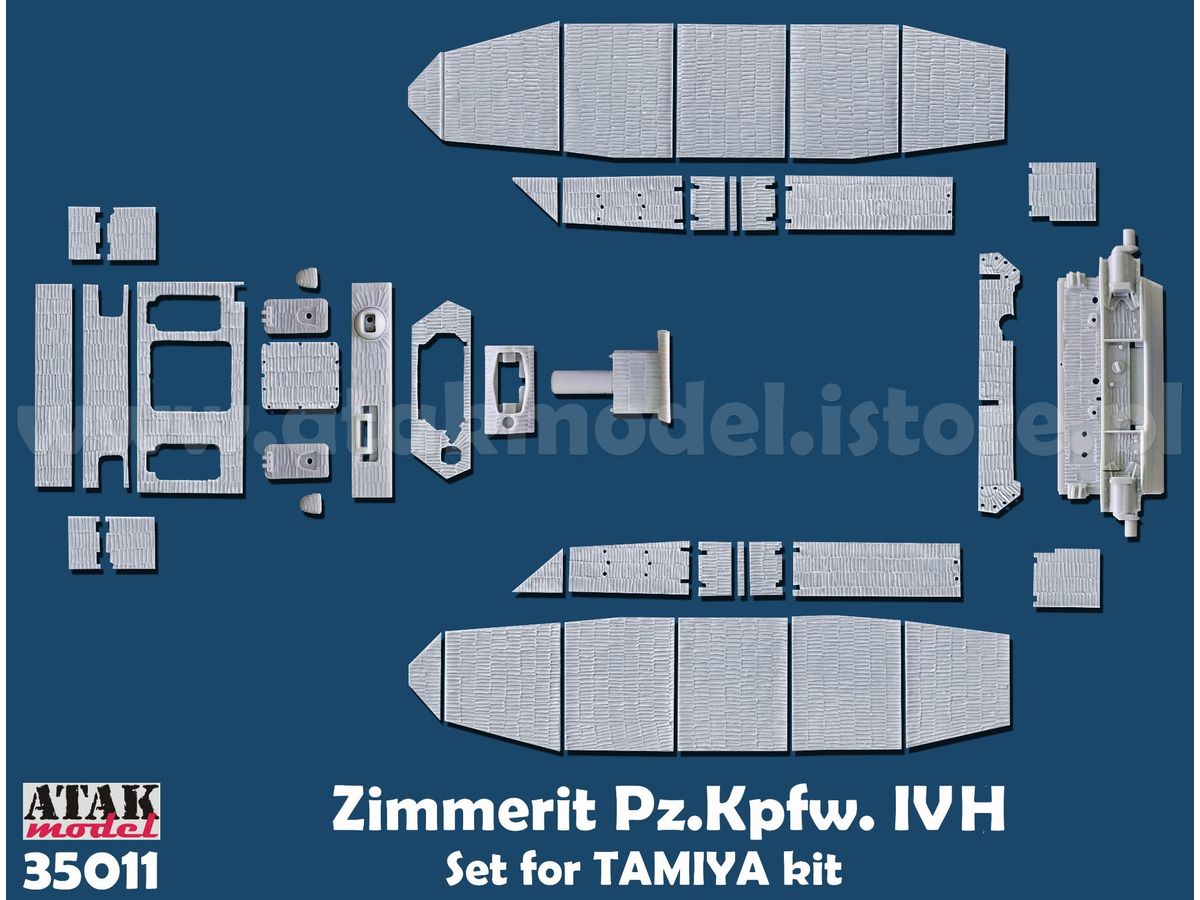 1/35 WWII ドイツ IV号戦車H型用ツィンメリットセット (タミヤ用)