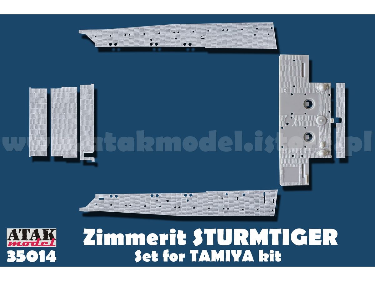1/35 WWII ドイツ 38cm突撃臼砲ストームタイガー用ツィンメリットセット (タミヤ用)