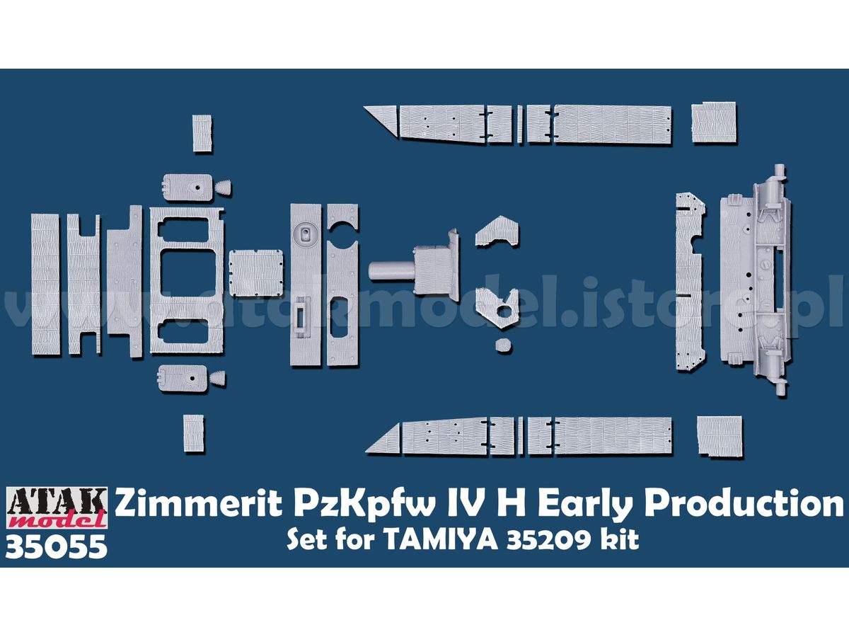 1/35 WWII ドイツ IV号戦車H型(初期型)用ツィンメリットセット (タミヤ35209用)
