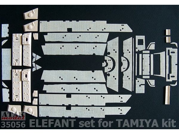 1/35 WWII ドイツ エレファント重駆逐戦車用ツィンメリットセット (タミヤ用)