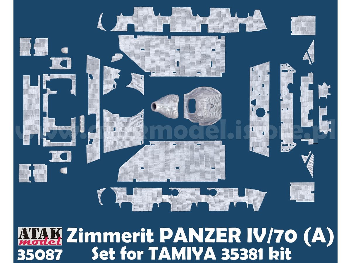 1/35 WWII ドイツ IV号駆逐戦車/70(A)用ツィンメリットセット (タミヤ35381用)