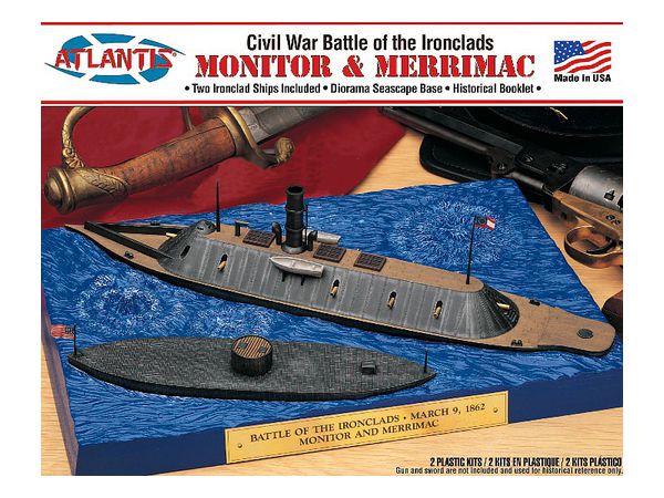 1/200 モニター & 1/300 メリマックアメリカ 南北戦争ハンプトン・ローズ海戦セット