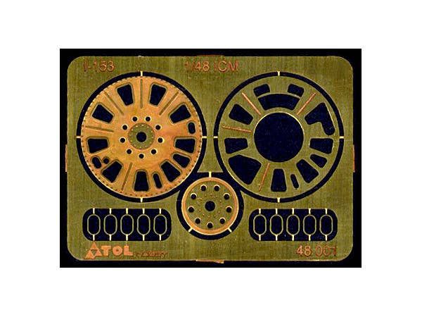 1/48 ポリカルポフ I-153 エンジン 冷却シャッター (ICM/ハセガワ用)