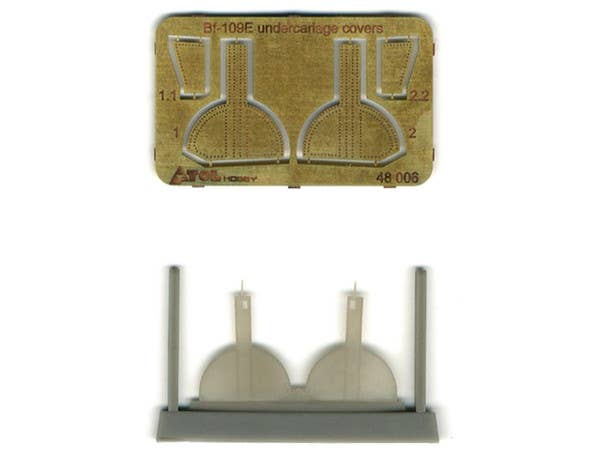 1/48 Bf109E主脚カバー(エデュアルド用)