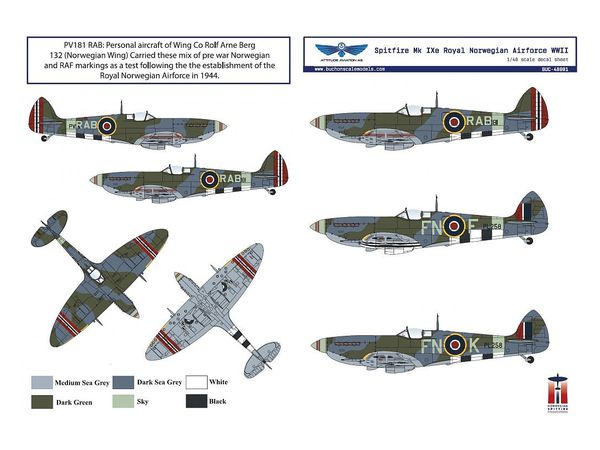 1/48 スピットファイア Mk.IXe ノルウェー空軍 WW.II