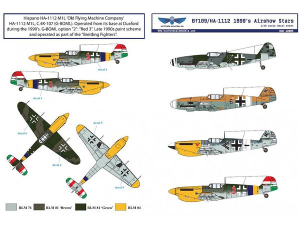 1/48 Bf109/HA-1112 1990年代エアショースター