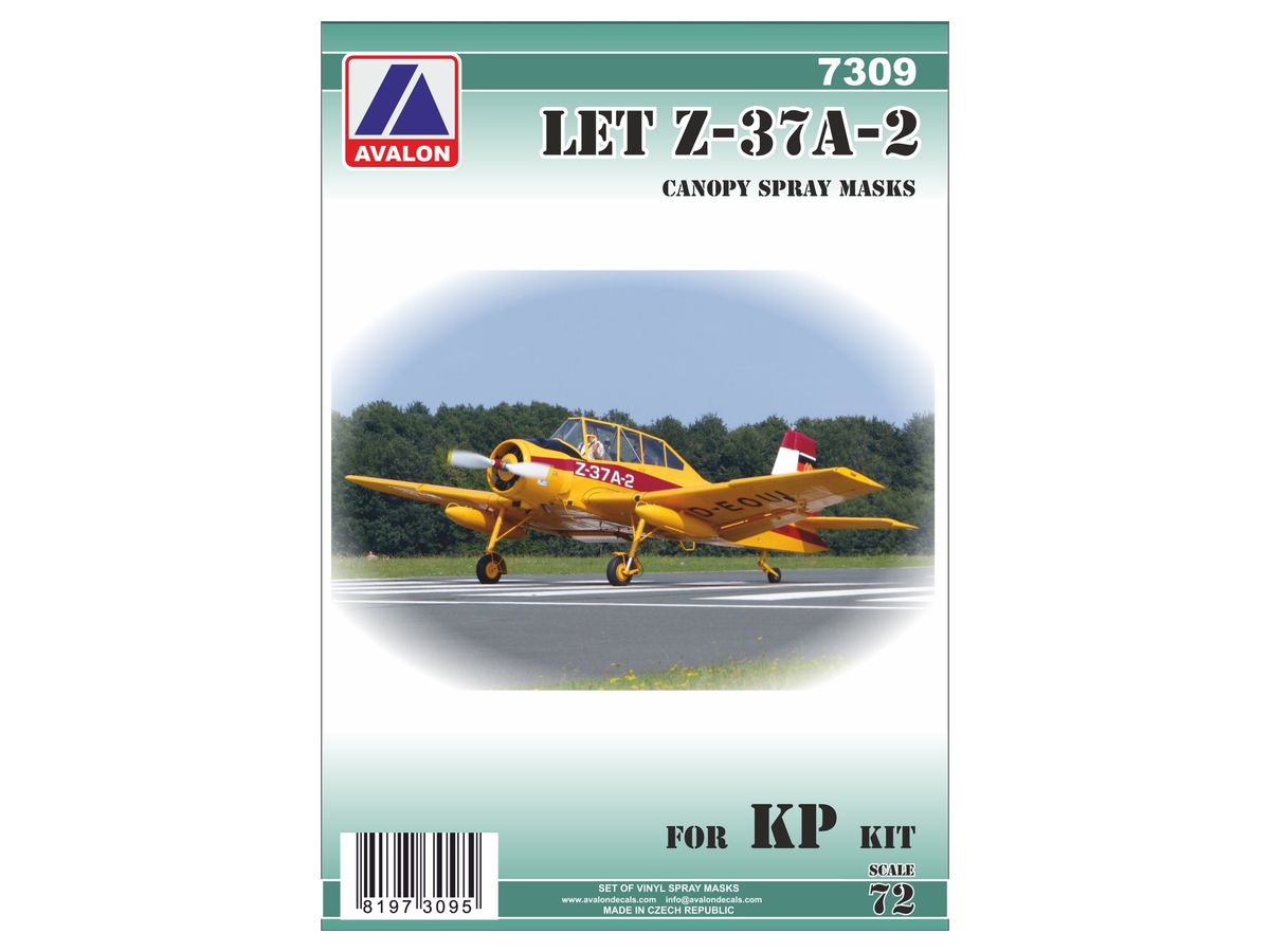 1/72 LET Z-37A-2 チメラック (丸鼻蜂) 塗装マスクシール (KPモデル用)