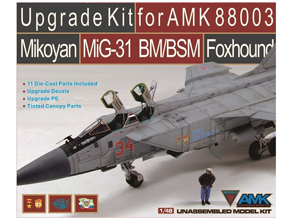 1/48 MiG-31BM/BSM フォックスハウンドアップグレードセット (AMK 8803用)