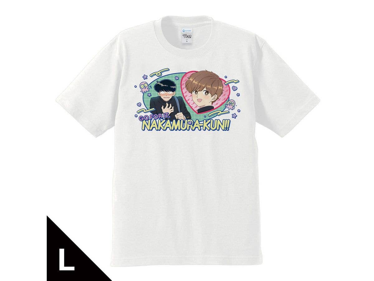 TVアニメーション ガンバレ!中村くん!!: Tシャツ 中村男久斗 & 広瀬愛貴 WHITEver. Lサイズ