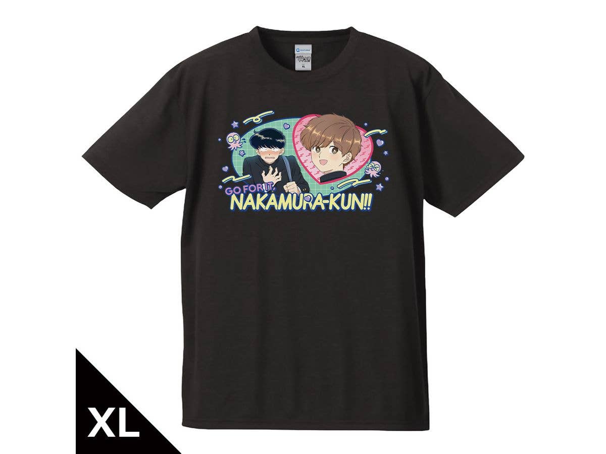TVアニメーション ガンバレ!中村くん!!: Tシャツ 中村男久斗 & 広瀬愛貴 BLACKver. XLサイズ