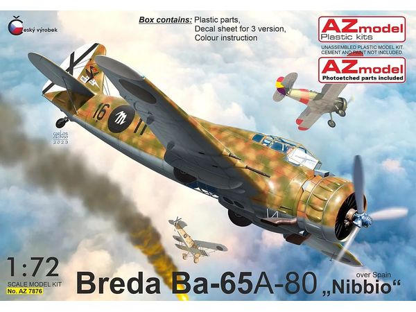 1/72 ブレダ Ba-65A-80 スペイン上空 デラックスエディション