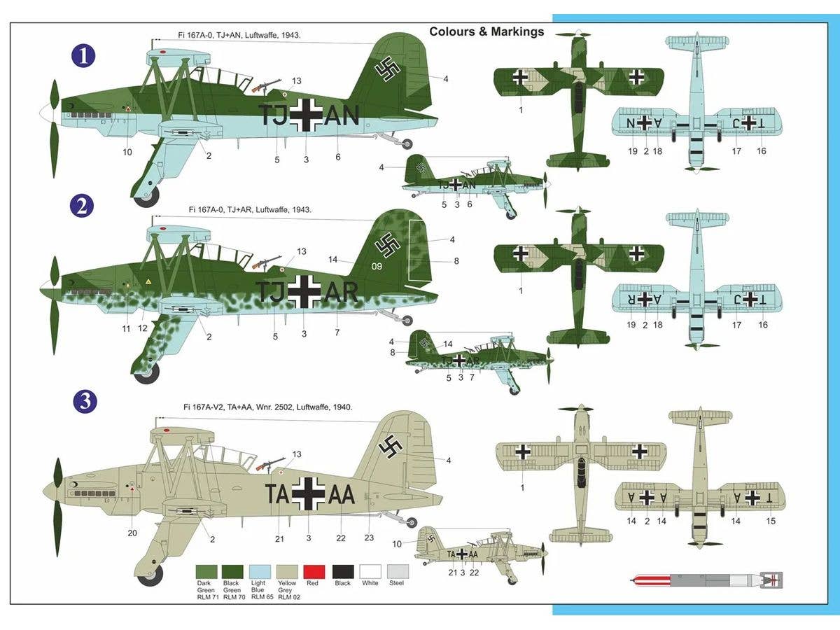 1/72 Fi167A-0 ''ルフトバッフェ''プレミアムエディション