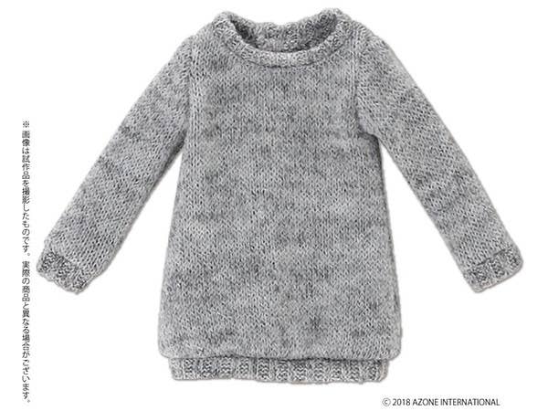 ピュアニーモXS オーバーサイズニットトップス グレー