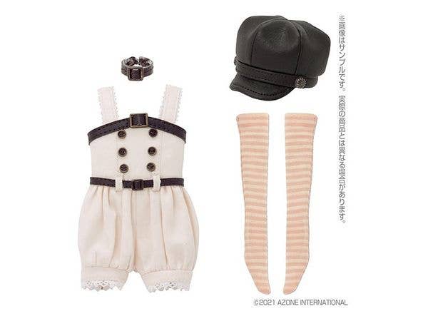 1/6 PNXS おでかけキャスケット & サロペットパンツ Set Alvastaria Outfit Collection ダークブラウン x ミルク