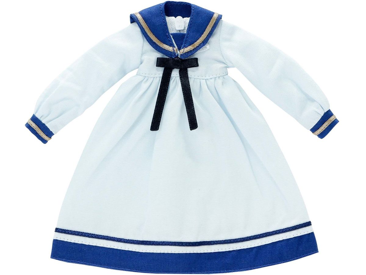 1/6 PNXS ゆったりセーラーワンピース ペールブルーxネイビー