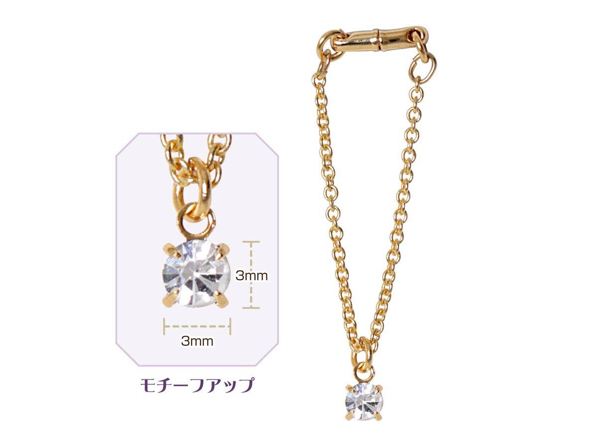 MagJewel 60mmネックレス(一粒石) ゴールド