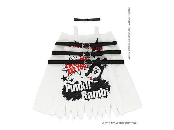 1/3 45 パンク バンビ!! ゴーストワンピースセット ホワイト X ブラック