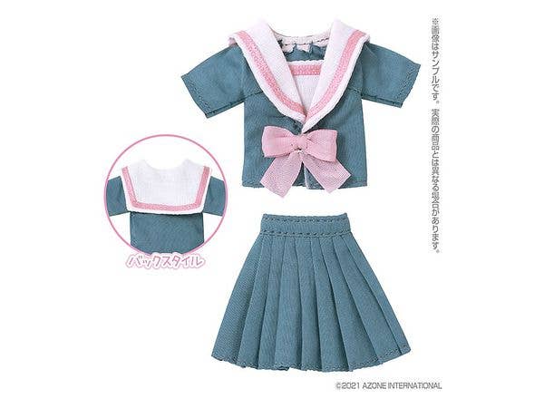 1/12 チアフル セーラー服 Set ブルー x ライトピンク