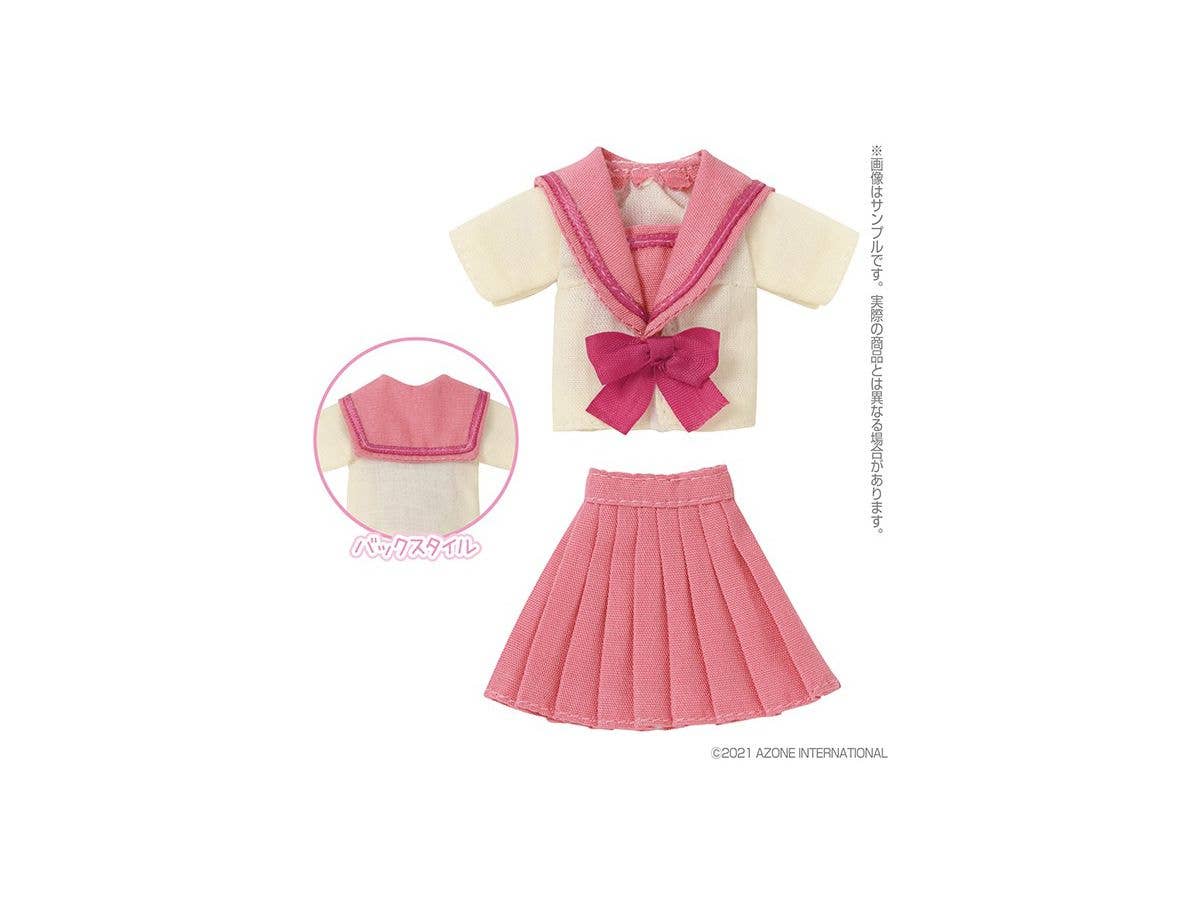 1/12 チアフル セーラー服 Set ライトイエロー x ピンク