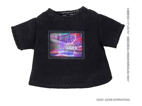 1/12 グラフィック Tシャツ ブラック x パープル