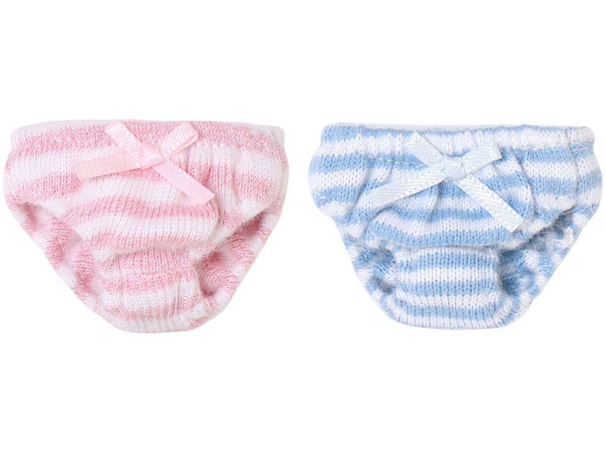 1/6 PNS リボンニットショーツset ピンクボーダーxピンク・ブルーボーダーxブルー