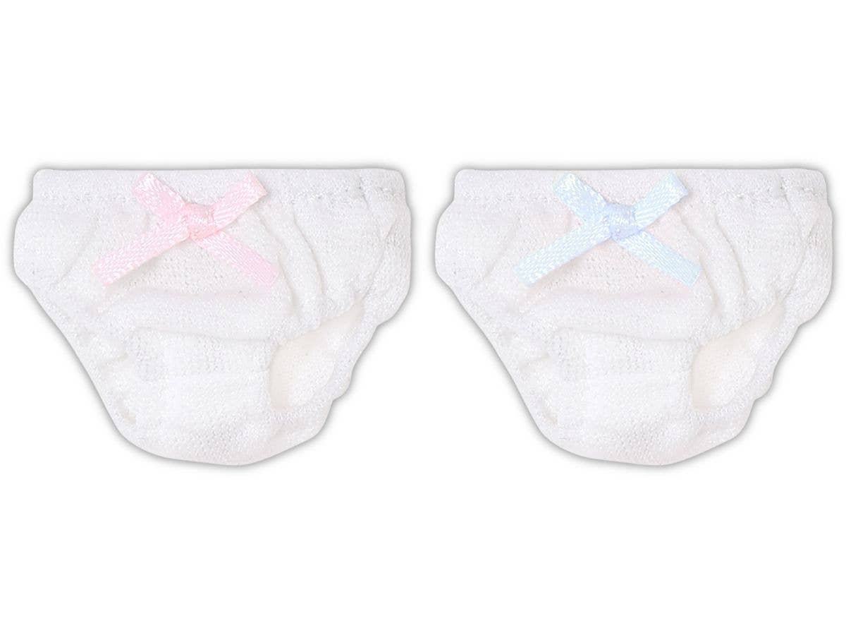 1/6 PNS リボンニットショーツset ホワイトxピンク・ホワイトxブルー