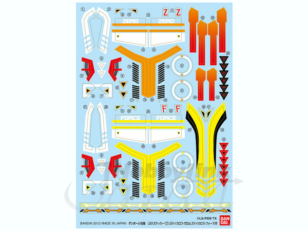 LBX ステッカー #12 LBX イカロス・ゼロ用 & イカロス・フォース用