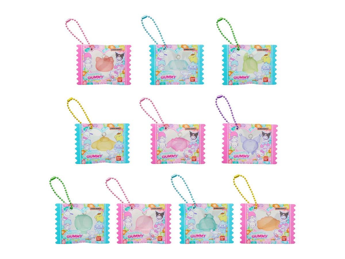 サンリオキャラクターズ グミチュアチャームGUMMY&ミニポーチ 1Box 12pcs