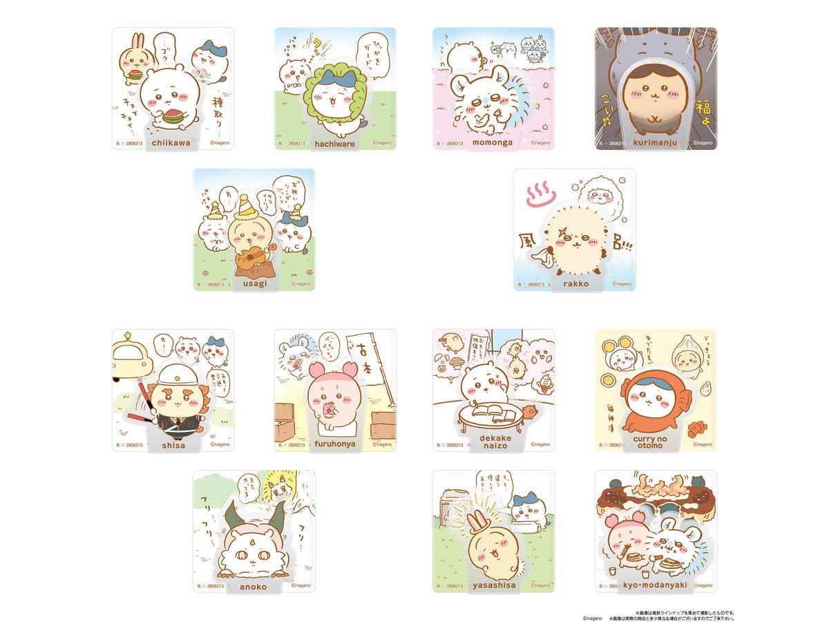 ちいかわ アクリルシーンクリップビスケット 1Box 10pcs